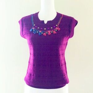 Nanette Lepore merino wool blend sleeveless knit size L